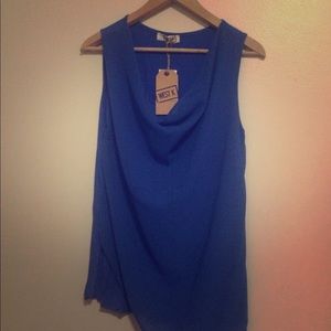 Coal neck sleeveless top